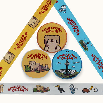 Singapura Otter White Paper Tape
