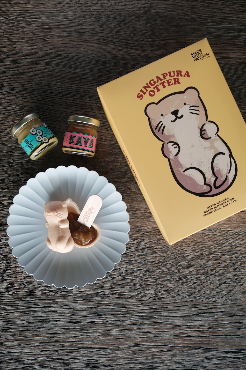 Singapura Otter Monaka Kaya Jam Set