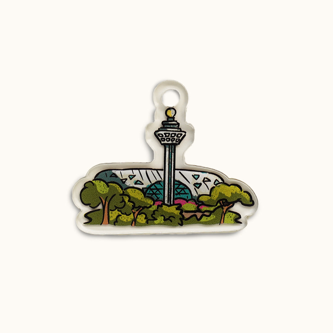 Singapura Otter Customisable Key Chain
