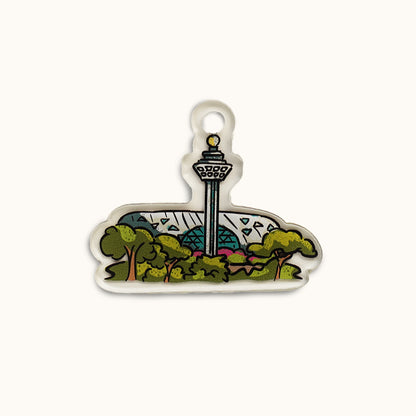 Singapura Otter Customisable Key Chain