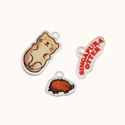 Singapura Otter Customisable Key Chain