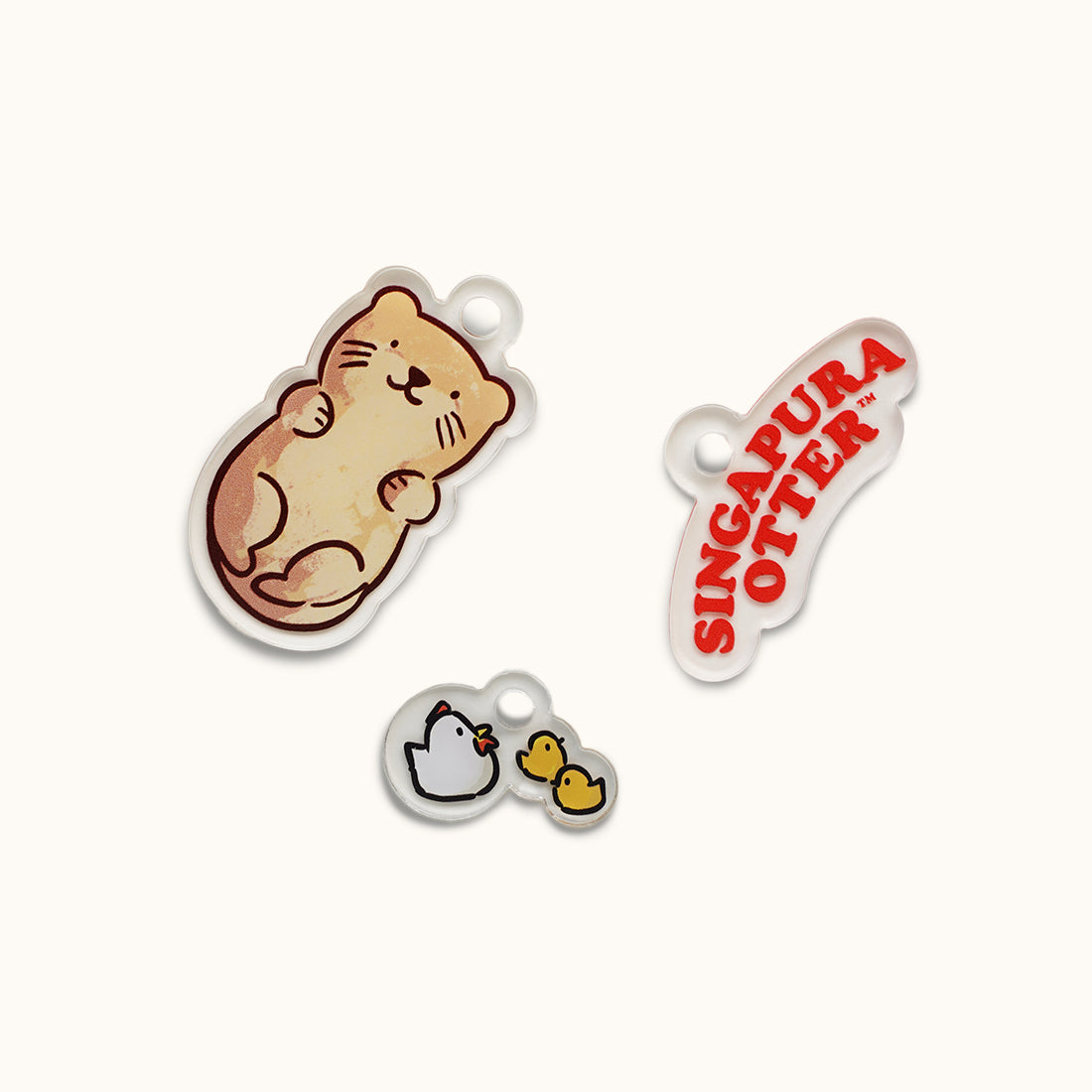 Singapura Otter Customisable Key Chain