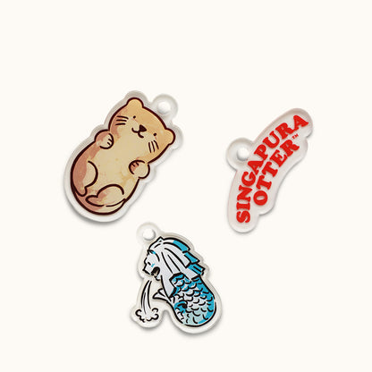 Singapura Otter Customisable Key Chain