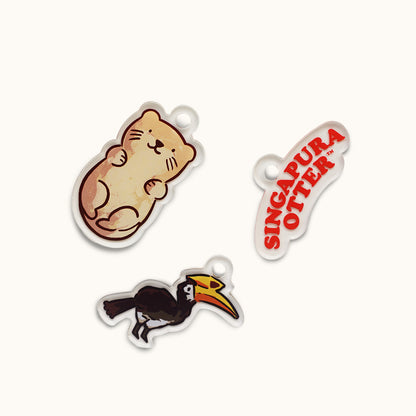 Singapura Otter Customisable Key Chain